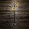 1.2m Champagne Outdoor Christmas Tree With 72 Static 24 Flashing White LEDs