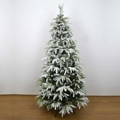 10FT Green Lapland Snow Covered Christmas Tree -Outlet Christmas Decor Store 10ft green lapland snow covered christmas tree5056141023960 04c MP