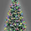 4FT Prelit Green Lapland Fir Christmas Tree Multicolour LEDs