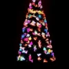 5Ft/150cm Pastel Stars And Baubles Fibre Optic Christmas Tree LED Pre-Lit