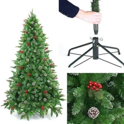 5FT Green Stockholm Christmas Tree -Outlet Christmas Decor Store 5ft green stockholm christmas tree5056141000466 04c MP