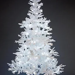 5FT Prelit White Bavarian Pine Snow White Christmas Tree White LEDs 6 5FT Prelit White Bavarian Pine Snow White Christmas Tree White LEDs -Outlet Christmas Decor Store 5ft prelit white bavarian pine snow white christmas tree white leds5056141028774 03c MP