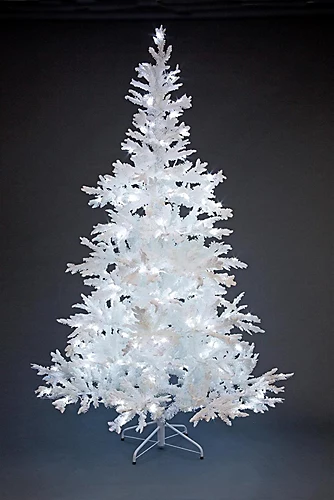 5FT Prelit White Bavarian Pine Snow White Christmas Tree White LEDs 3 5FT Prelit White Bavarian Pine Snow White Christmas Tree White LEDs - Image 3