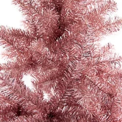 5FT Rose Gold Christmas Tree Shiny Tinsels -Outlet Christmas Decor Store 5ft rose gold christmas tree shiny tinsels5056141034164 04c MP