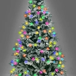 6FT Prelit Green Lapland Fir Christmas Tree Multicolour LEDs -Outlet Christmas Decor Store 6ft prelit green lapland fir christmas tree multicolour leds5056141029795 04c MP