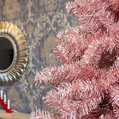 6FT Rose Gold Christmas Tree Shiny Tinsels -Outlet Christmas Decor Store 6ft rose gold christmas tree shiny tinsels5056141034171 04c MP