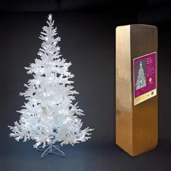 Outlet Christmas Decor Store -Outlet Christmas Decor Store 7ft prelit bavarian pine snow white christmas tree white leds5056141028798 02c MP