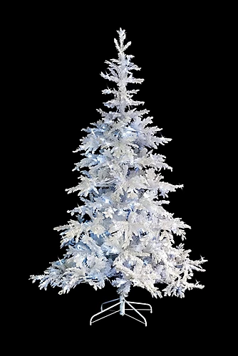 7FT Prelit Bavarian Pine Snow White Christmas Tree White LEDs 3 7FT Prelit Bavarian Pine Snow White Christmas Tree White LEDs - Image 3