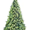 7FT Prelit Green Kentucky Christmas Tree Warm White LEDs