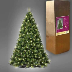 7FT Prelit Green Kentucky Christmas Tree Warm White LEDs -Outlet Christmas Decor Store 7ft prelit green kentucky christmas tree warm white leds5056141031460 03c MP