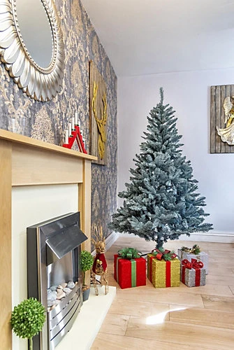 8FT Bushy Frosty Green Christmas Tree 1 8FT Bushy Frosty Green Christmas Tree