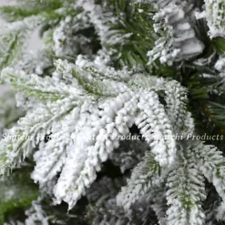 8FT Green Lapland Snow Covered Christmas Tree
