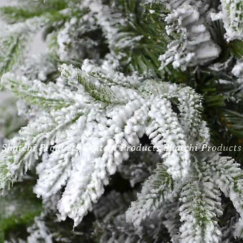 8FT Green Lapland Snow Covered Christmas Tree 1 8FT Green Lapland Snow Covered Christmas Tree