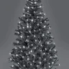 8FT Prelit Black Alaskan Pine Christmas Tree Cool White LEDs