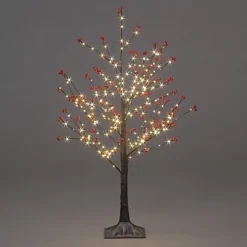 Abaseen 6FT Brown Prelit Twig Artificial Christmas Tree
