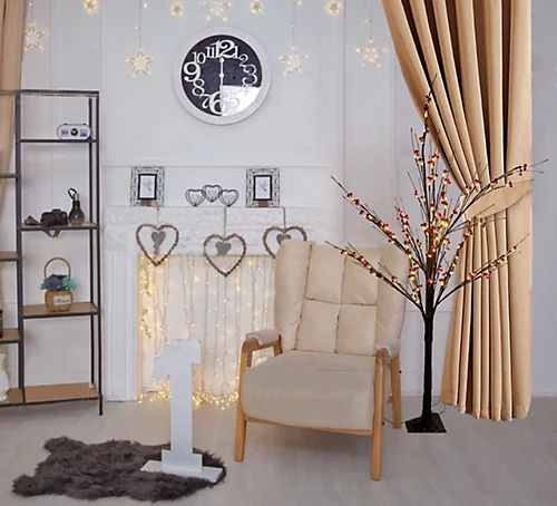 Abaseen 6FT Pre-Lit Brown Twig Tree, Artificial Christmas Tree With 96 Warm White LEDs, Decoration For Wedding, Holiday Halloweeen 2 Abaseen 6FT Pre-Lit Brown Twig Tree, Artificial Christmas Tree With 96 Warm White LEDs, Decoration For Wedding, Holiday Halloweeen - Image 2