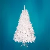 Abaseen 6FT White Artificial Christmas Tree, 800 Tips Xmas Tree Easy Assembly Foldable Reusable Strong Stand, Indoor Outdoor Dec