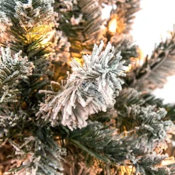 Abaseen Green Pre-lit Pencil Slim Snow Tipped 7ft Artificial Christmas Tree 220 LEDs, Xmas Tree With 820 Tips -Outlet Christmas Decor Store abaseen green pre lit pencil slim snow tipped 7ft artificial christmas tree 220 leds xmas tree with 820 tips5056533575329 03c MP