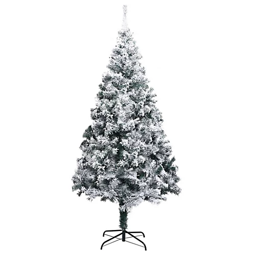 Berkfield Artificial Christmas Tree LEDs&Ball Set&Flocked Snow Green 400cm 3 Berkfield Artificial Christmas Tree LEDs&Ball Set&Flocked Snow Green 400cm - Image 3