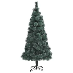 Berkfield Artificial Christmas Tree LEDs&Ball Set Green 120 Cm PVC&PE -Outlet Christmas Decor Store berkfield artificial christmas tree leds ball set green 120 cm pvc pe7720286499610 03c MP
