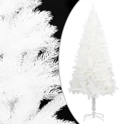Berkfield Artificial Christmas Tree Lifelike Needles White 180 Cm
