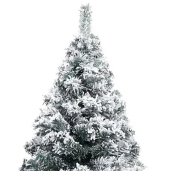 Berkfield Artificial Christmas Tree With Flocked Snow Green 120 Cm PVC -Outlet Christmas Decor Store berkfield artificial christmas tree with flocked snow green 120 cm pvc7720286364789 03c MP