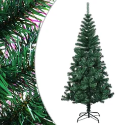 Berkfield Artificial Christmas Tree With Iridescent Tips Green 240 Cm PVC
