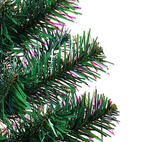 Berkfield Artificial Christmas Tree With Iridescent Tips Green 240 Cm PVC 4 Berkfield Artificial Christmas Tree With Iridescent Tips Green 240 Cm PVC - Image 4