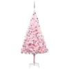 Berkfield Artificial Christmas Tree With LEDs&Ball Set Pink 210 Cm PVC