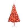 Berkfield Artificial Christmas Tree With LEDs&Ball Set Red 210 Cm PVC