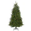 Berkfield Artificial Christmas Tree With LEDs Green 210 Cm PVC&PE