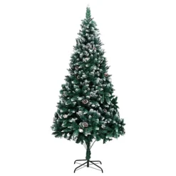 Berkfield Artificial Christmas Tree With Pine Cones And White Snow 240 Cm