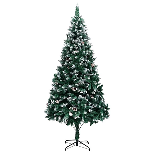 Berkfield Artificial Christmas Tree With Pine Cones And White Snow 240 Cm 1 Berkfield Artificial Christmas Tree With Pine Cones And White Snow 240 Cm