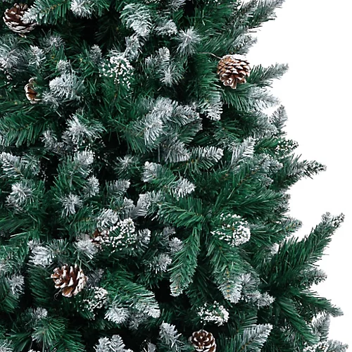 Berkfield Artificial Christmas Tree With Pine Cones And White Snow 240 Cm 4 Berkfield Artificial Christmas Tree With Pine Cones And White Snow 240 Cm - Image 4