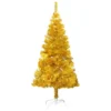 Berkfield Artificial Christmas Tree With Stand Gold 120 Cm PET