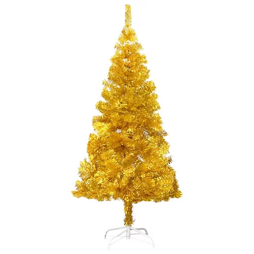 Berkfield Artificial Christmas Tree With Stand Gold 120 Cm PET 1 Berkfield Artificial Christmas Tree With Stand Gold 120 Cm PET
