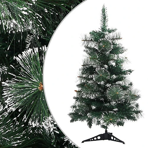 Berkfield Artificial Christmas Tree With Stand Green And White 60 Cm PVC 1 Berkfield Artificial Christmas Tree With Stand Green And White 60 Cm PVC