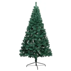 Berkfield Artificial Half Christmas Tree With Stand Green 210 Cm PVC -Outlet Christmas Decor Store berkfield artificial half christmas tree with stand green 210 cm pvc7720286015087 03c MP