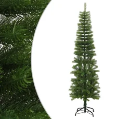 Berkfield Artificial Slim Christmas Tree With Stand 180 Cm PE