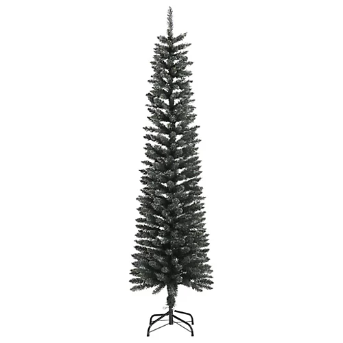 Berkfield Artificial Slim Christmas Tree With Stand Green 180 Cm PVC 2 Berkfield Artificial Slim Christmas Tree With Stand Green 180 Cm PVC - Image 2