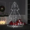 Berkfield Christmas Cone Tree 200 LEDs Indoor And Outdoor 98x150 Cm