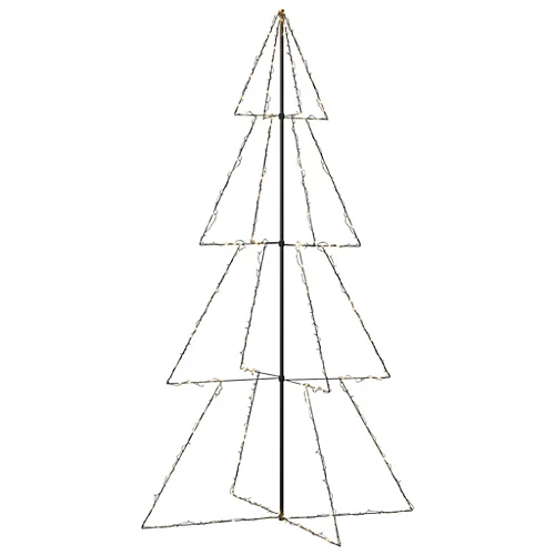 Berkfield Christmas Cone Tree 360 LEDs Indoor And Outdoor 143x250 Cm 2 Berkfield Christmas Cone Tree 360 LEDs Indoor And Outdoor 143x250 Cm - Image 2