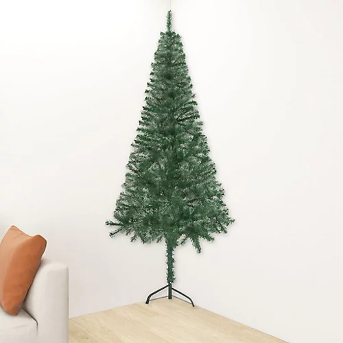 Berkfield Corner Artificial Christmas Tree With LEDs Green 120 Cm PVC 2 Berkfield Corner Artificial Christmas Tree With LEDs Green 120 Cm PVC - Image 2