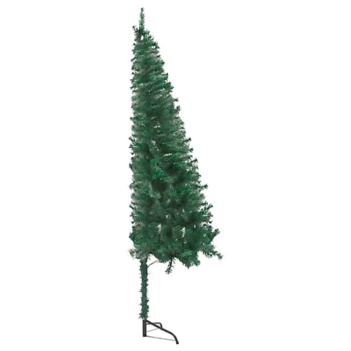 Berkfield Corner Artificial Christmas Tree With LEDs Green 120 Cm PVC 4 Berkfield Corner Artificial Christmas Tree With LEDs Green 120 Cm PVC - Image 4