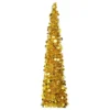 Berkfield Pop-up Artificial Christmas Tree Gold 150 Cm PET