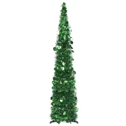 Berkfield Pop-up Artificial Christmas Tree Green 120 Cm PET