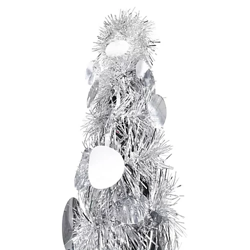 Berkfield Pop-up Artificial Christmas Tree Silver 120 Cm PET 2 Berkfield Pop-up Artificial Christmas Tree Silver 120 Cm PET - Image 2