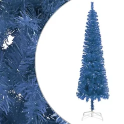 Berkfield Slim Christmas Tree Blue 150 Cm