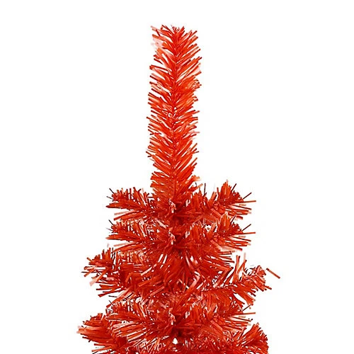 Berkfield Slim Christmas Tree Red 240 Cm 3 Berkfield Slim Christmas Tree Red 240 Cm - Image 3