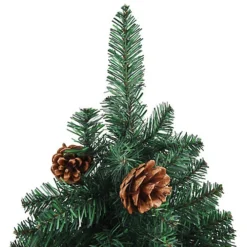 Berkfield Slim Christmas Tree With LEDs&Ball Set Green 150 Cm PVC -Outlet Christmas Decor Store berkfield slim christmas tree with leds ball set green 150 cm pvc7720286499955 04c MP